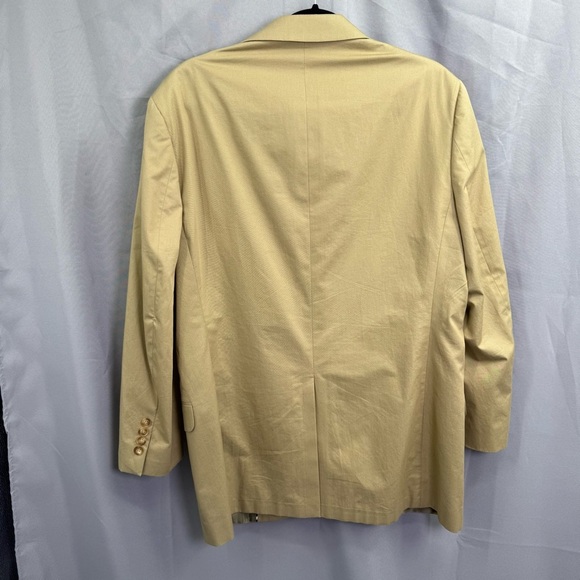 Brooks Brothers 1818 Fitzgerald Khaki Cotton Sport Coat Blazer Size 42 - Picture 4 of 7